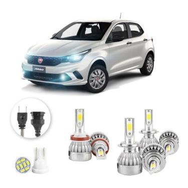 Imagem de Kit Lampadas Led Fiat Argo 2017 A 2020 H11 H7 H7 20000lm - V10, Branco