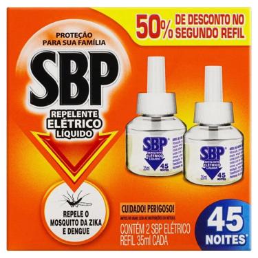 Imagem de SBP Elétrico Líquido 45 Noites + 2 Refil 35ML
