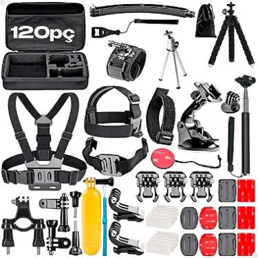 Imagem de Kit Completo 120 Pç Acessórios Para Gopro 9/10/11/12/max360