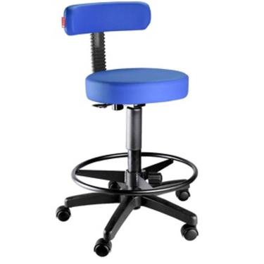 Imagem de Cadeira Mocho Alto Com Encosto Slim Azul / Renaflex