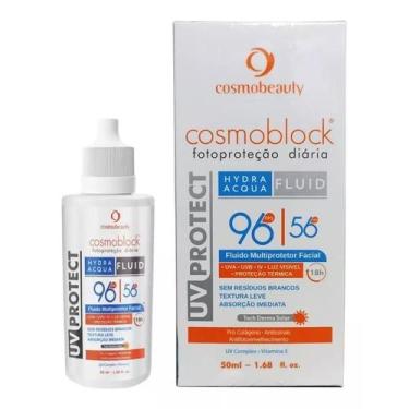 Imagem de Cosmoblock UV Protect Fluid Hydra Acqua FPS 96 50g - CosmoBeauty