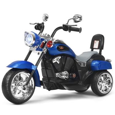 Imagem de Bateria Ride on Chopper Motorcycle Costzon 6V para crianças azul
