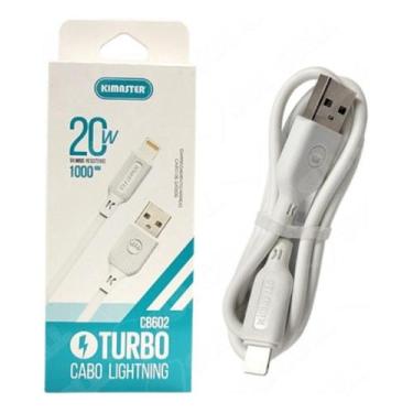 Imagem de Cabo Carregador Kimaster Turbo Para IOS 20w