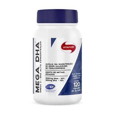 Imagem de Mega DHA 1500mg  EPA 300mg Vitafor 120 Cápsulas