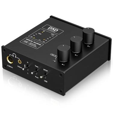 Imagem de Douk Audio Amplificador de fone de ouvido K5 PC DAC conversor digital para analógico com entrada USB e óptica DSD256 para amplificadores, alto-falantes, Mac, computador