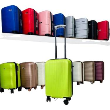 Imagem de Mala De Bordo Londres 10kgs Padrão Anac Para Viagem (Branca e Marrom) (verde)