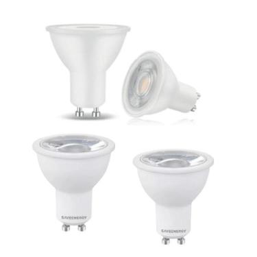 Imagem de 3 Lâmpada Led Dicróica Mr16 3000k Cor Branco Quente Save Energy