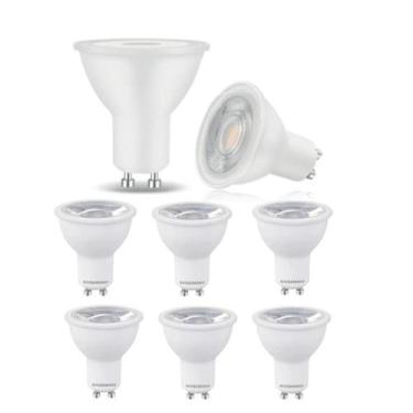 Imagem de 7 Lâmpada Led Dicróica Mr16 3000k Cor Branco Quente Save Energy