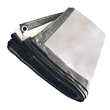 Imagem de MTYLX Folha de lona de cobertura à prova d'água, rede de guarda-sol, pano de sombra, impermeável, resistente, acampamento, jardim, varanda, cortina de chuva, proteção solar, pano de plástico com ilhós