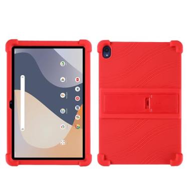 Imagem de QYiiD Capa para tablet Walmart Onn de 7 polegadas 2024 (modelo: 100135924), capa protetora de silicone leve para crianças Soft Shock para Onn 17.8 cm Gen 4 2024, vermelha