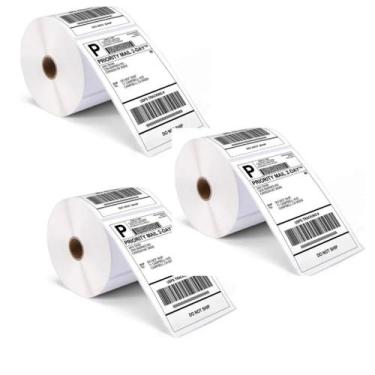 Imagem de Kit 3 Rolos Etiqueta Termica Compativel Ecommerce Zebra 100mm 1 Mp - M