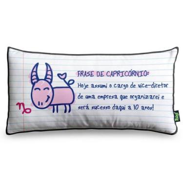 Imagem de Almofada A frase do Sígno de Capricórnio é - Yaay