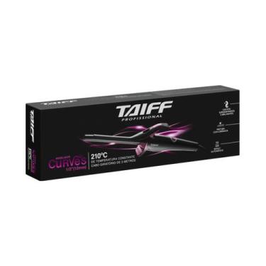 Imagem de Taiff Modelador Curves Bivolt 1/2 - 13mm, Preto e Bordô, 13mm, Bivolt