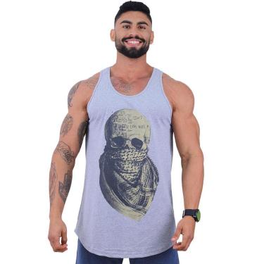 Imagem de Regata Longline Masculina Limitada MXD Conceito Caveira com Bandana-Masculino