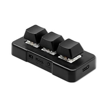 Imagem de Yoidesu Mini teclado de 3 teclas, teclado mecânico RGB para jogos, faça você mesmo, teclado macro programável, Plug and Play, teclado USB para jogos, teclas macro de programação HID para escritório,