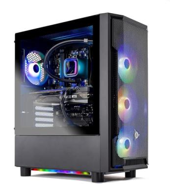 Imagem de Skytech Gaming Shadow Gaming PC Desktop – Intel Core i7 13700F 2,1 GHz, NVIDIA RTX 4060, SSD NVME 1TB, 16GB DDR4 RAM 3200, 600W Gold PSU, 360mm AIO, 11AC Wi-Fi, Windows 11 Home 64-bit, preto