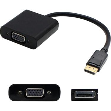 Imagem de AddOn Cabo adaptador DisplayPort macho para VGA fêmea, 8 polegadas, preto (DISPLAYPORT2VGA)