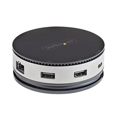 Imagem de Adaptador USB C multiportas – Mini Dock USB 3.1 Geração 2 10 Gbps Tipo-C com 4K 60Hz HDMI/DisplayPort ou VGA 1080p - 75W PD Passthrough, hub USB de 3 portas, GbE – estação de ancoragem móvel (DKT31CHDVCM)