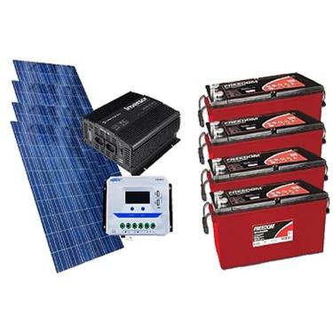 Imagem de Kit Gerador De Energia Solar Off Grid 600Wp