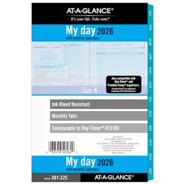 Imagem de AT-A-GLANCE Agenda 2026, diária e mensal, 14 x 21,6 cm, tamanho de mesa 4, refil de duas páginas por dia, folhas soltas, paisagens marinhas (381-225-26)
