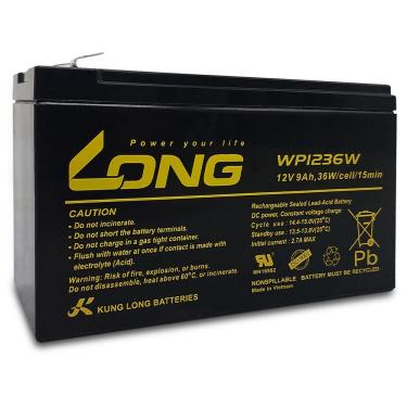 Imagem de Bateria Selada Para Nobreak Long, 12v 9ah - Wp1236w