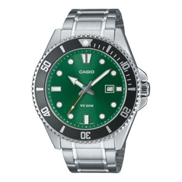 Imagem de Relógio CASIO masculino analógico verde MDV-107D-3A2VDF