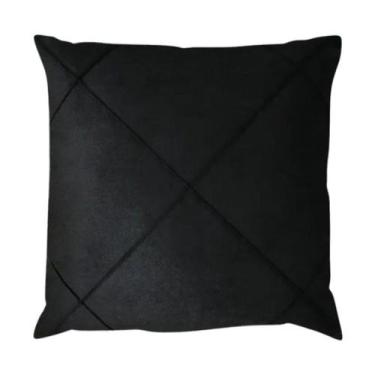 Imagem de Capa para Almofada Drapeada em Veludo Quadrada 60x60 com Enchimento Vá