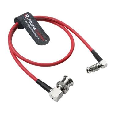 Imagem de Alvin's Cables Cabo micro BNC para BNC 12G-SDI de alta velocidade 4K UHD cabo coaxial de vídeo 75 Ohm ultramacio, para monitor Blackmagic Video Assist de 5 polegadas, vermelho, ângulo reto de 50 cm |