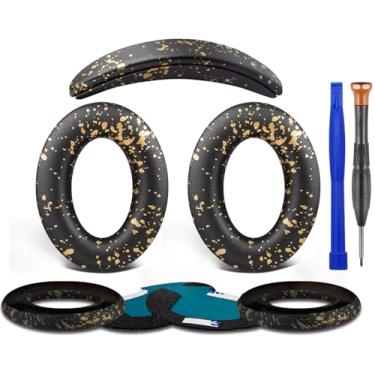Imagem de SOULWIT Almofadas Para Fones De Ouvido + Capa Protetora Com Faixa Cabeça, Kit Reposição Bose Quietcomfort 25 (Qc25)/Soundlink Around-Ear Ii (Soundlink Ae2)/Soundtrue (Soundtrue Ae 2) - Preto E Doura