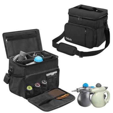 Imagem de ORKELS Bolsa De Transporte Ajustável Para Bissell Steamshot 39N7V/39N7A - Armazenamento Com Vários Compartimentos E Bolsos Extras Acessórios Organizador Limpador A Vapor Portátil, Preto