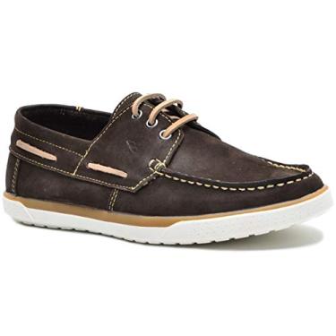 Imagem de Sapato Mocassim Clacle Docksider Em Couro Estilo Esportivo Numeração 37/45 G110 B Dt (38, Marrom)