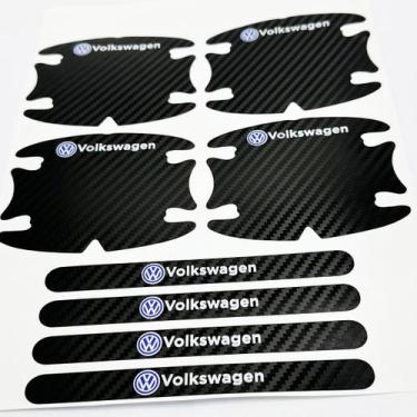 Imagem de Jogo Adesivos Protetor de Maçaneta Decorativo Carbono - SPORTINOX, VOL