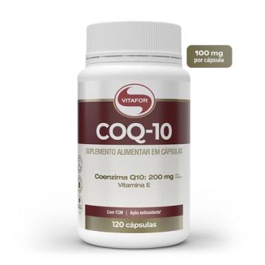 Imagem de Coenzima Q10 200mg por porção 120 Capsulas 500mg + Vitamina E - Vitafo