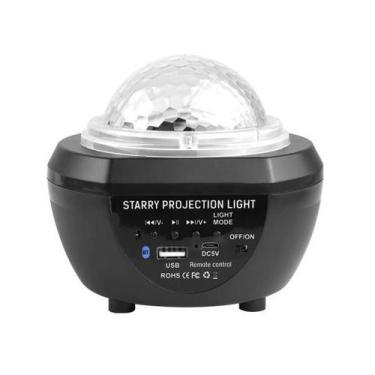 Imagem de Luminária Pojeção De Estrela Universo Caixa De Som Bluetooth - Top Tot