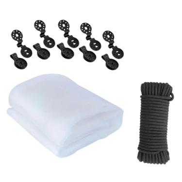 Imagem de WeiLaiKeQi Rede de malha de jardim para canteiros elevados, rede de proteção para plantas respiráveis ​​multiuso para plantações, vegetais e flores, Branco