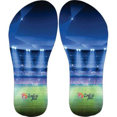 Imagem de Chinelo estampado (Futebol) - Confort Pés, Fut9, 43/44