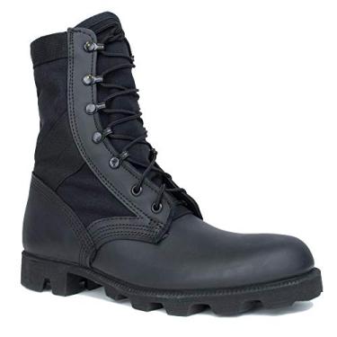 Imagem de Bota masculina McRae FootWear Hot Weather Jungle Boot 9189, preta, EUA, Black-black Cordura, 8.5 Wide