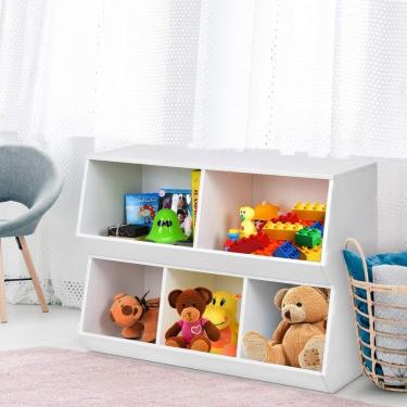 Imagem de Organizador Infantil Heitor 100% Mdf Brinquedos Crianças