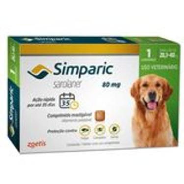 Imagem de Antipulgas e carrapatos para cães simparic de 20,1 a 40kg - zoetis (1 