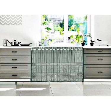 Imagem de Cortina Pia/Vitro Renda Color Retro 2,00X0,80 Pistache