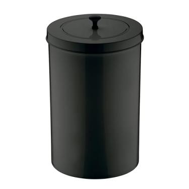 Imagem de Lixeira c/tampa 8 litros preto - Future | Com sistema que esconde o saco de lixo