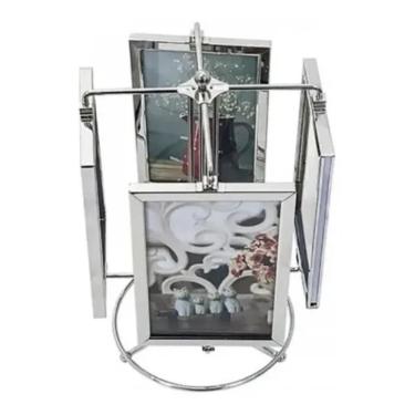 Imagem de Porta retrato personalizado giratório vertical - 8 fotos