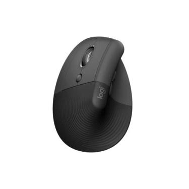 Imagem de Mouse Sem Fio Logitech Lift Canhoto Vertical Ergonomico Bluetooth USB 
