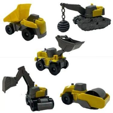 Imagem de SUPER FROTINHA KIT CONSTRUÇÃO caminhão brinquedo profissão 2 carrinhos