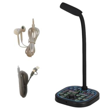 Imagem de Microfone USB para computador, fácil de usar, mudança de voz em tempo real, Mac para PC/laptop/smartphone/tablet para bate-papo online, home studio, podcasting, jogos, Skype, YouTube