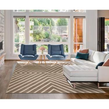 Imagem de Tapete 150x200cm Lyre Supreme Tapetes São Carlos Chevron Natural