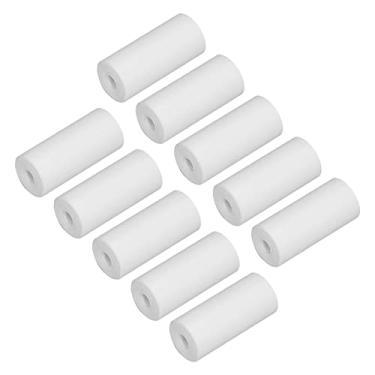 Imagem de Zerodis Rolinhos de Papel Grossos Termossensíveis Imprimíveis para a Impressora Pequena 10pcs para Uso Doméstico da Escola de Escritório