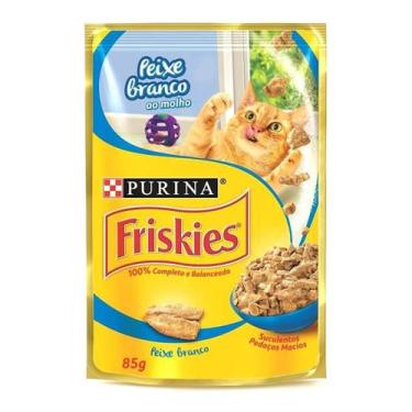 Imagem de Kit c/ 6 Alimento Friskies Racao Umida Ao Molho para gato