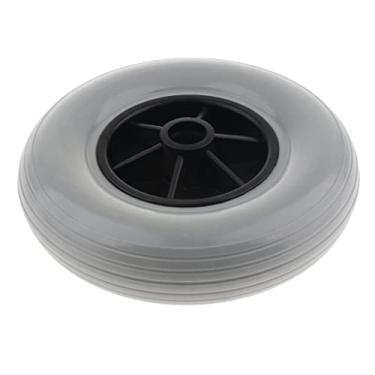 Imagem de Bonarty Pneu sólido de 20 cm, rodas dianteiras para cadeiras de rodas, substituição para auxiliar de caminhada