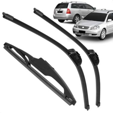 Imagem de Kit Completo 3 Palhetas Limpador Parabrisa Silicone Fielder 2005 a 2008